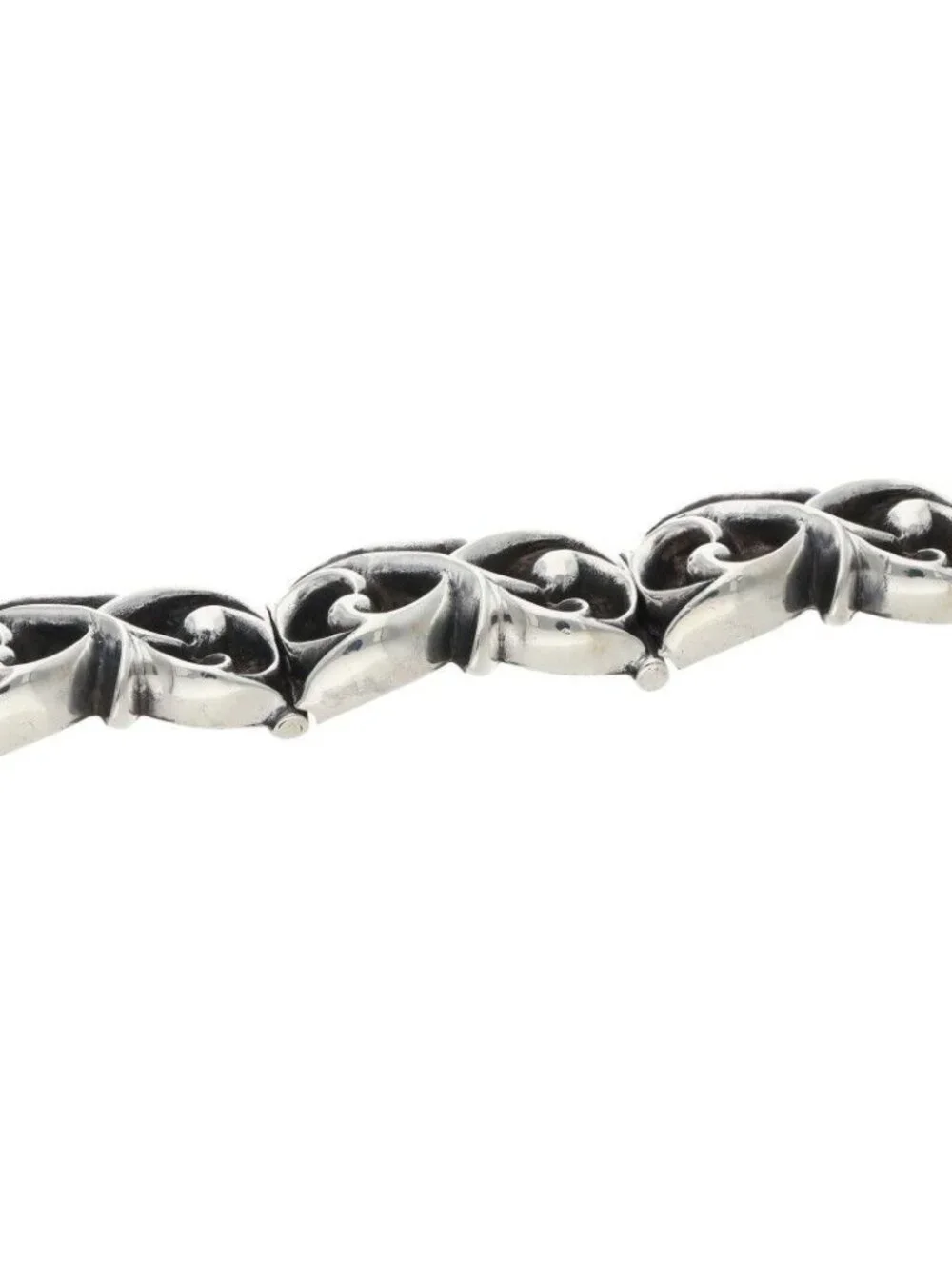 Chrome Hearts Etrnity Vine Band Link Eternity Silver Bracelet